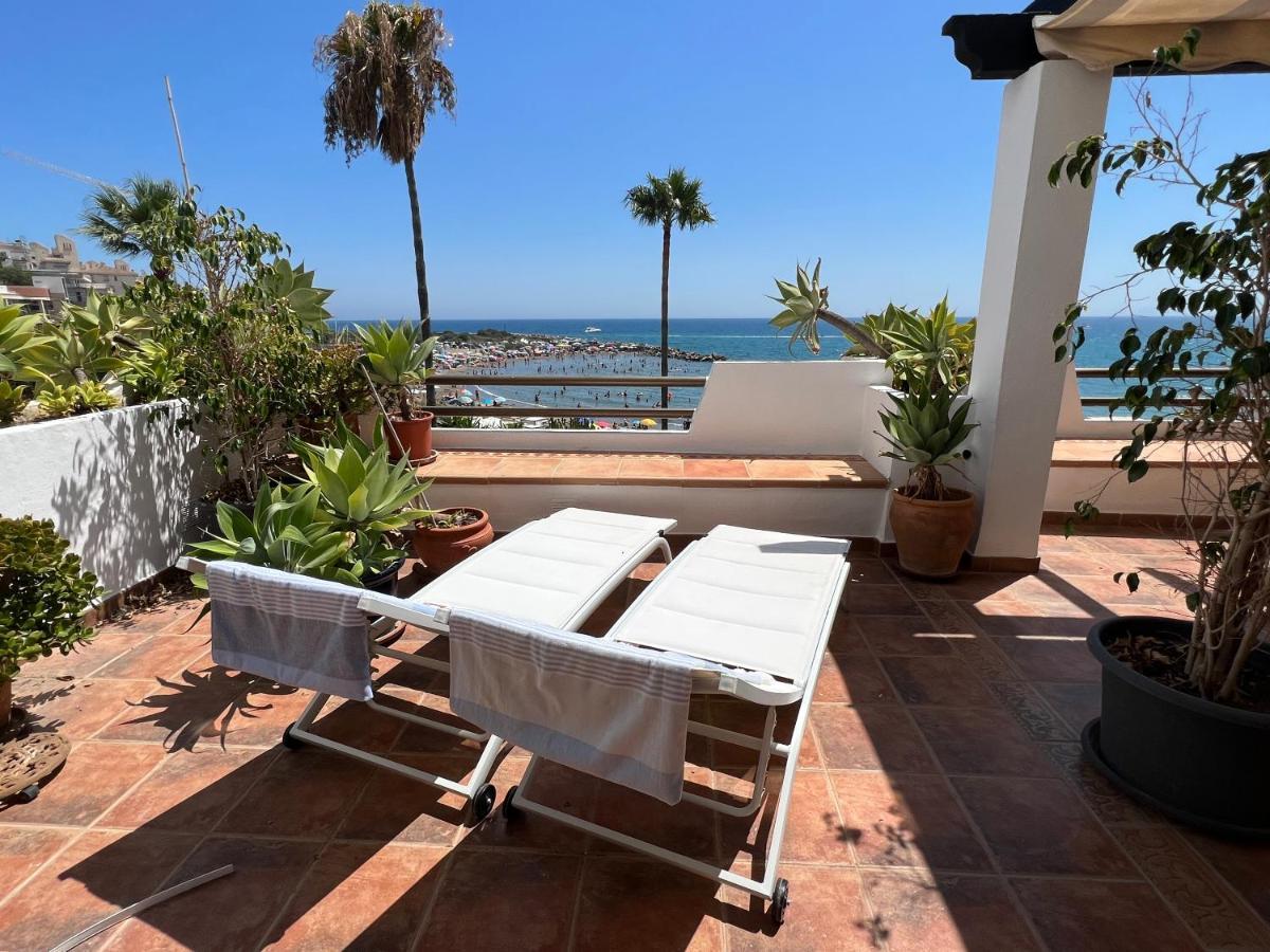 Playa Cristo Amazing Beach Terrace Appartment Estepona Exteriör bild